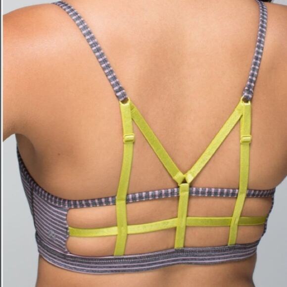 Lululemon Seek the Heat Sports Bra Sz 6 Purple - Picture 2 of 8